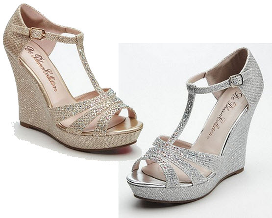 bridal wedge shoes